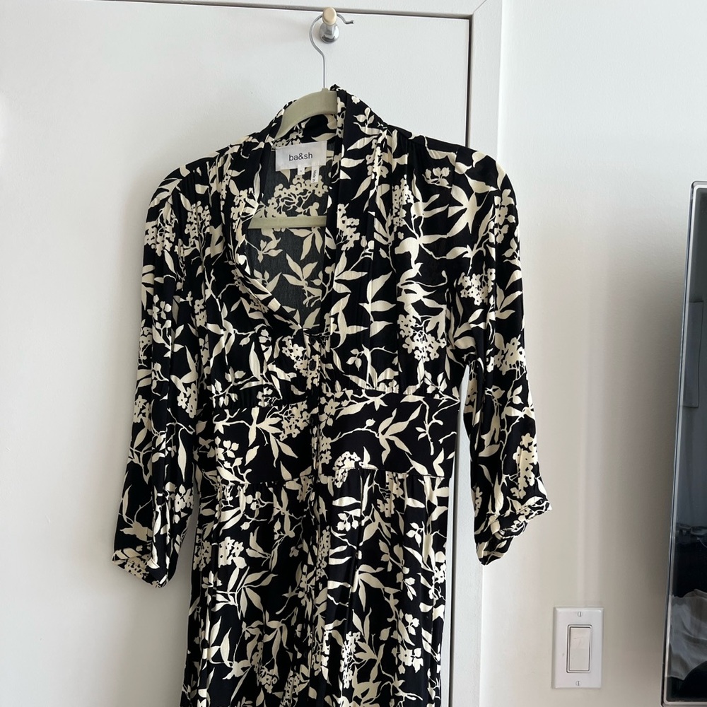 Ba&Sh black and white mini dress small